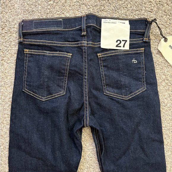NEW Rag & Bone Heritage High Rise Skinny Jeans Dark Wash Size 27 - Picture 9 of 15